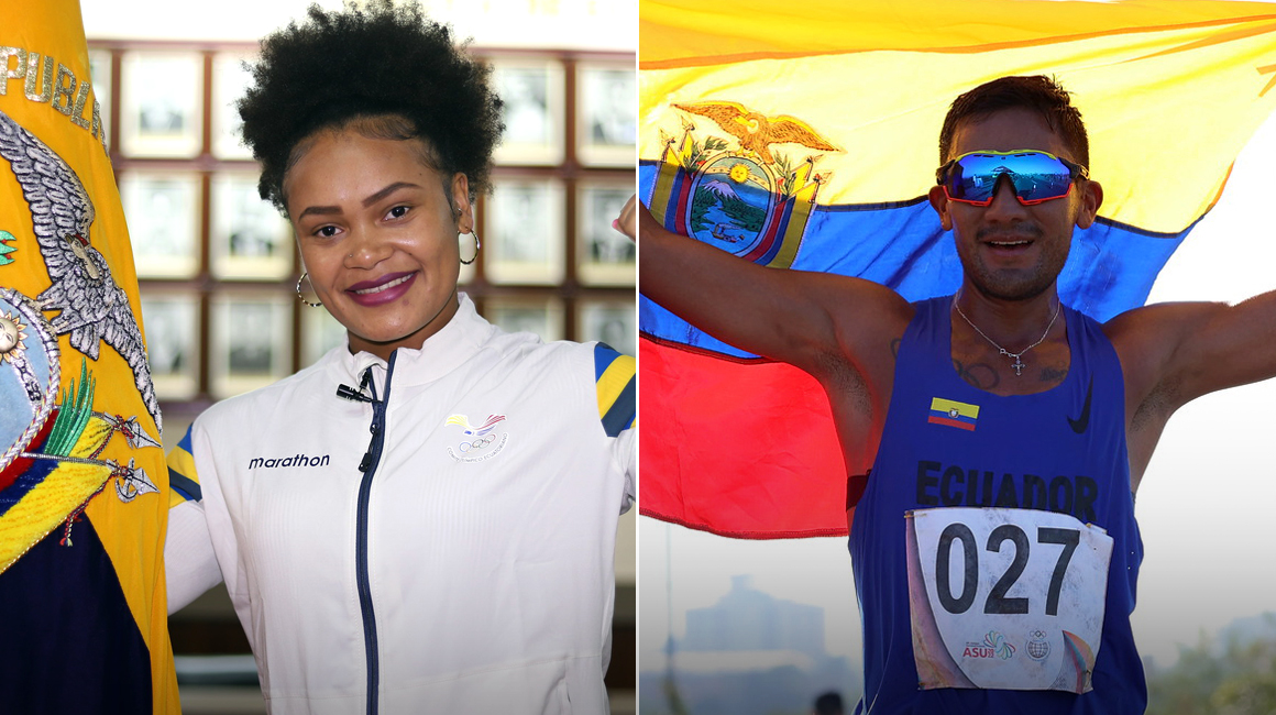 Neisi Dajomes y Daniel Pintado, abanderados de Ecuador a París 2024