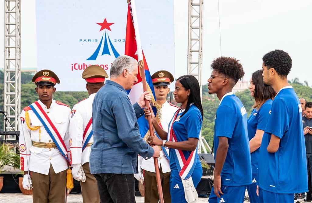 diaz-canel-desea-exitos-a-atletas-de-cuba-en-juegos-paris-2024