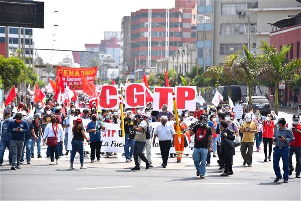 Perú marchas antigubernamentales