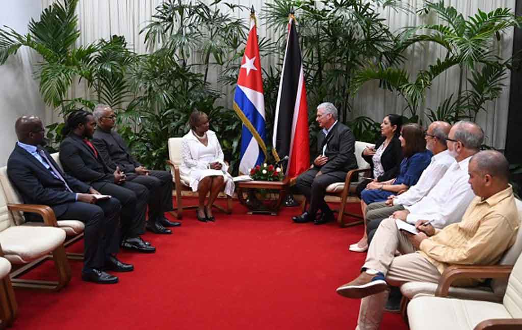 presidente-de-cuba-recibio-a-lider-parlamentaria-de-trinidad-y-tobago