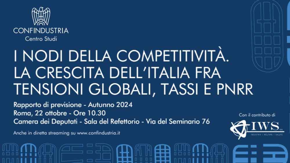 Si stima un rallentamento della crescita economica in Italia