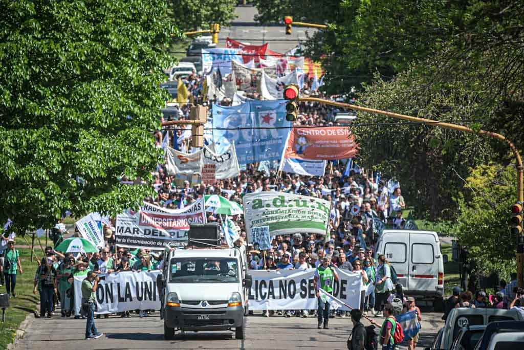 marcharon-en-mar-del-plata-contra-politicas-de-presidente-argentino