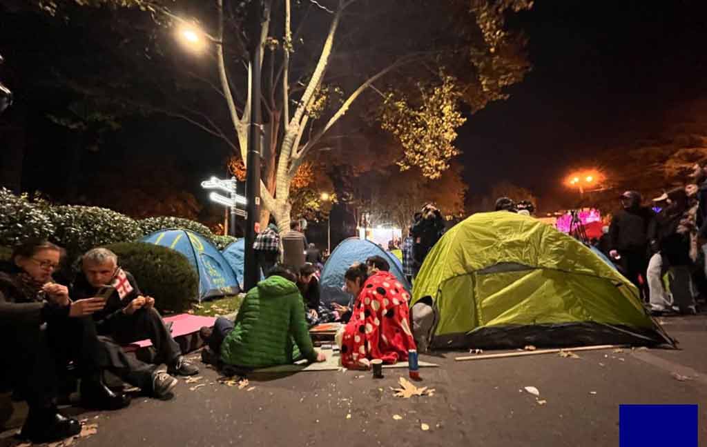 policia-georgiana-desmantela-acampada-de-oposicion-en-tiflis